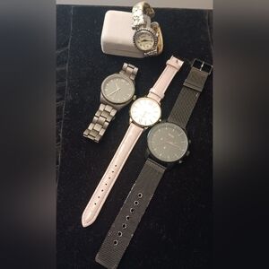 Solid WATCH LOT: Nine West, Geneva, American Exchange, Plus